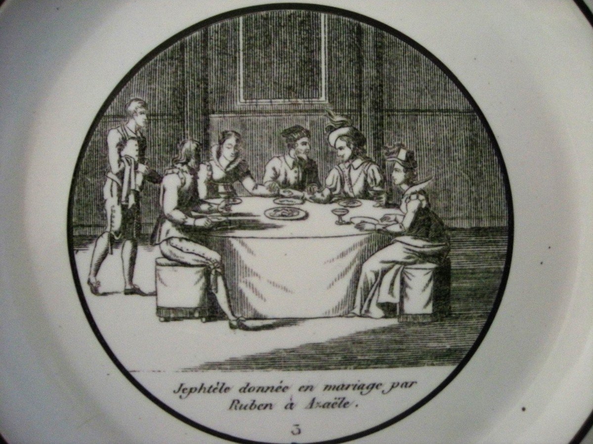 Two 19th Century Collectible Plates From Choisy Le Roi-photo-4
