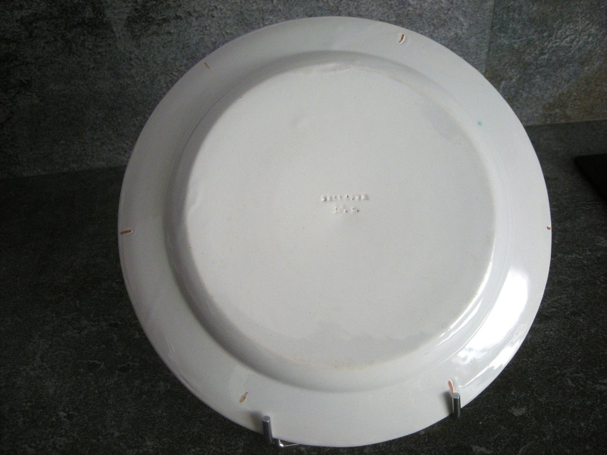 Assiette  Faïence  début  XIXème  TOUL  BELLEVUE-photo-4