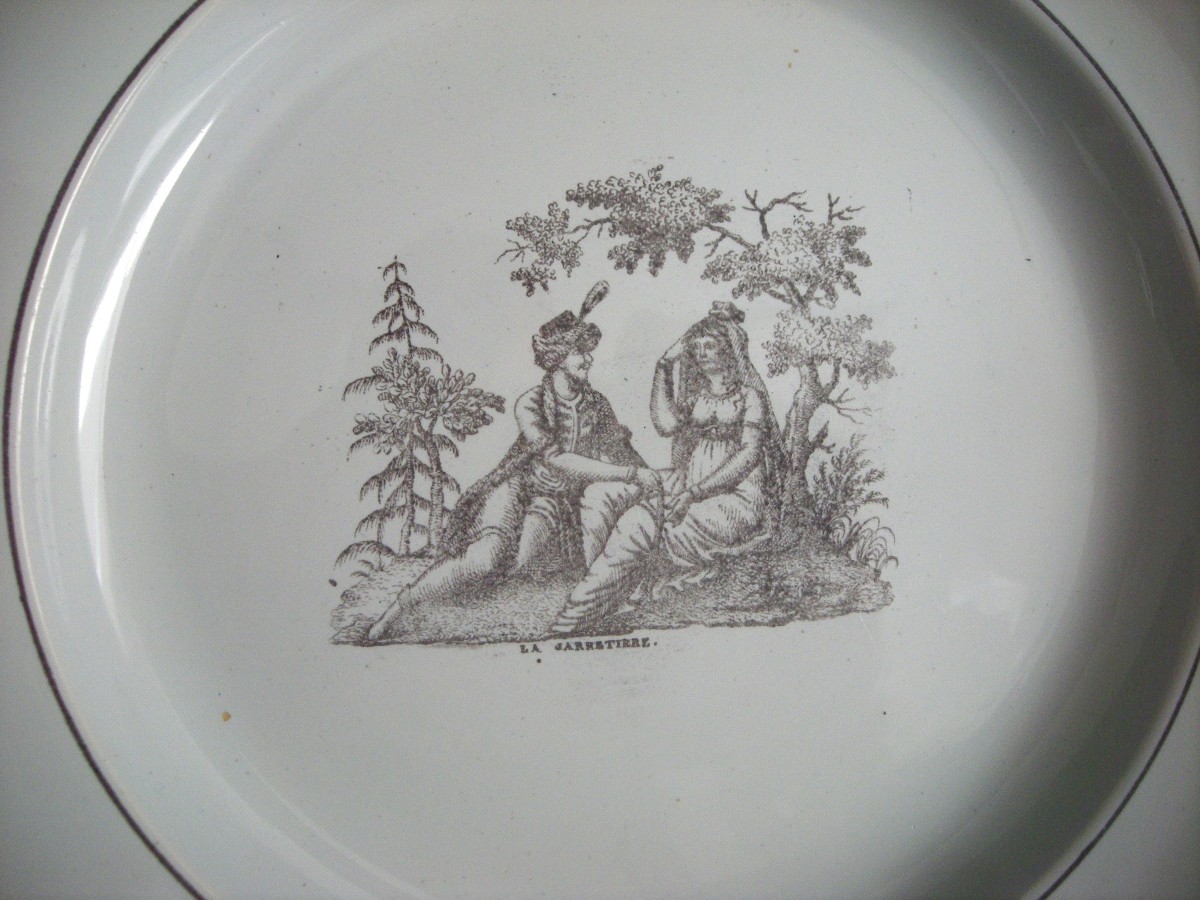 Early 19th Century Earthenware Plate From Toul Bellevue-photo-3