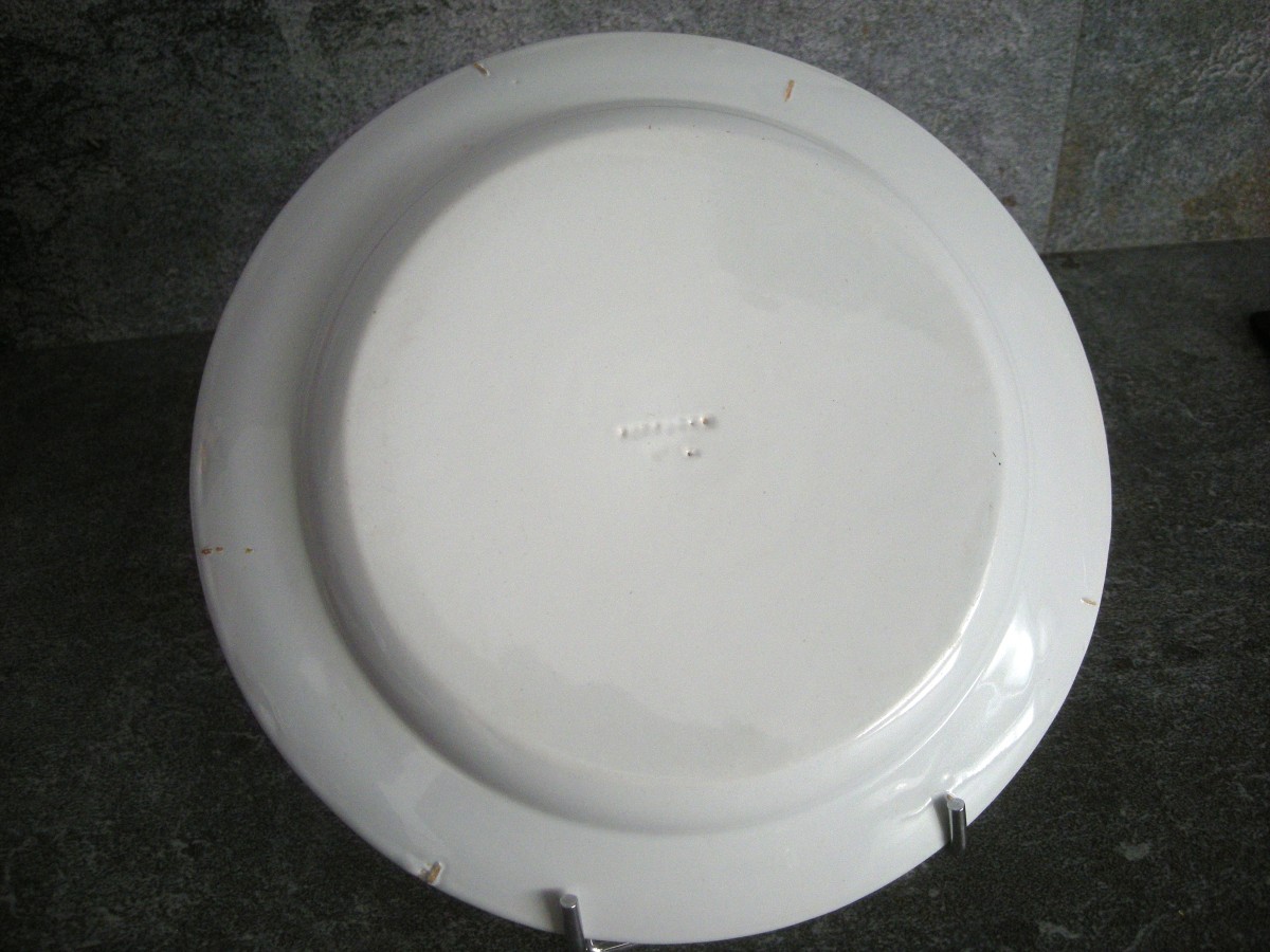 Assiette  Faïence  début  XIXème  TOUL  BELLEVUE-photo-4