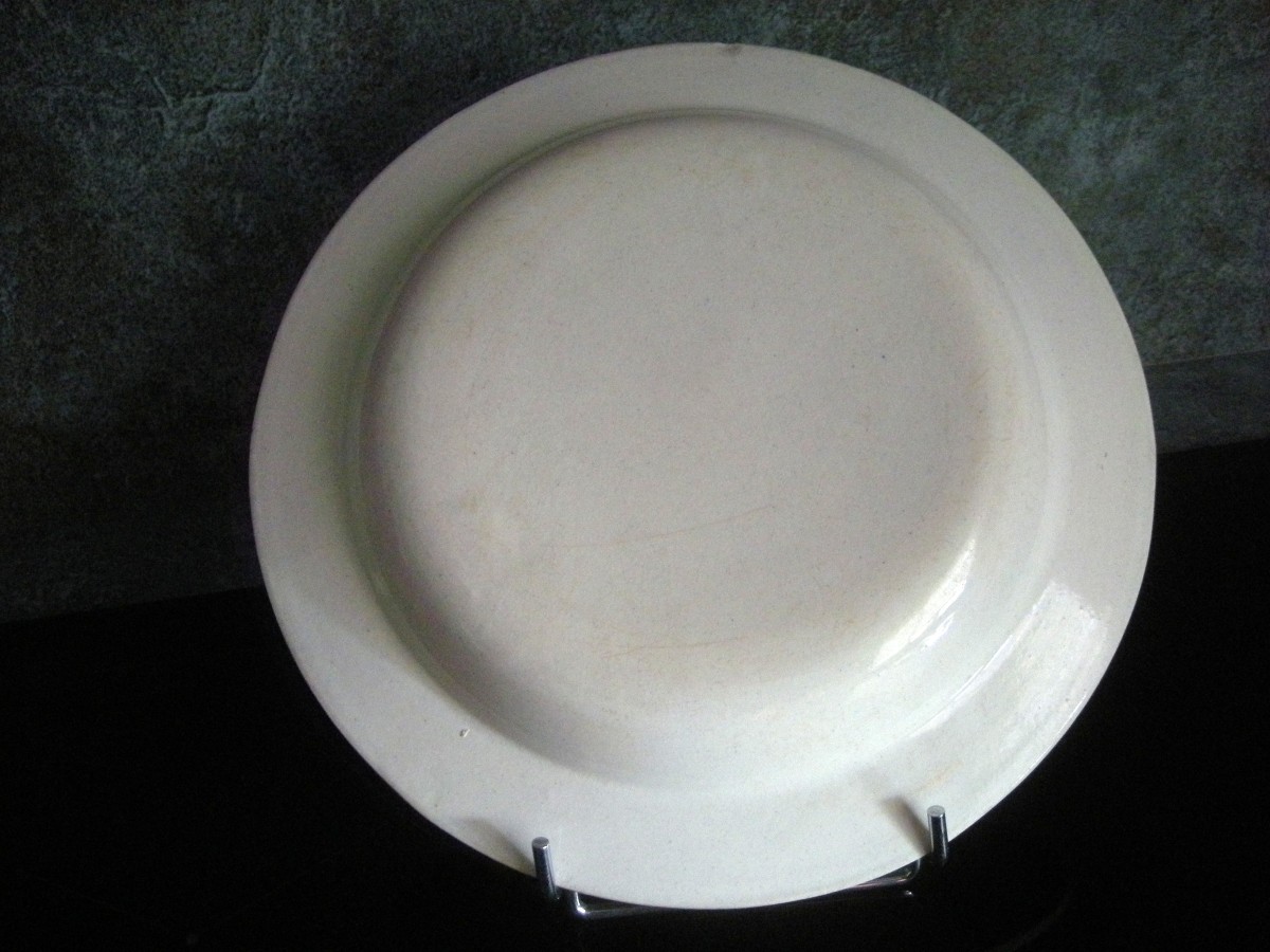 Fine Earthenware Plate "chartre 1830" Forges Les Eaux-photo-1