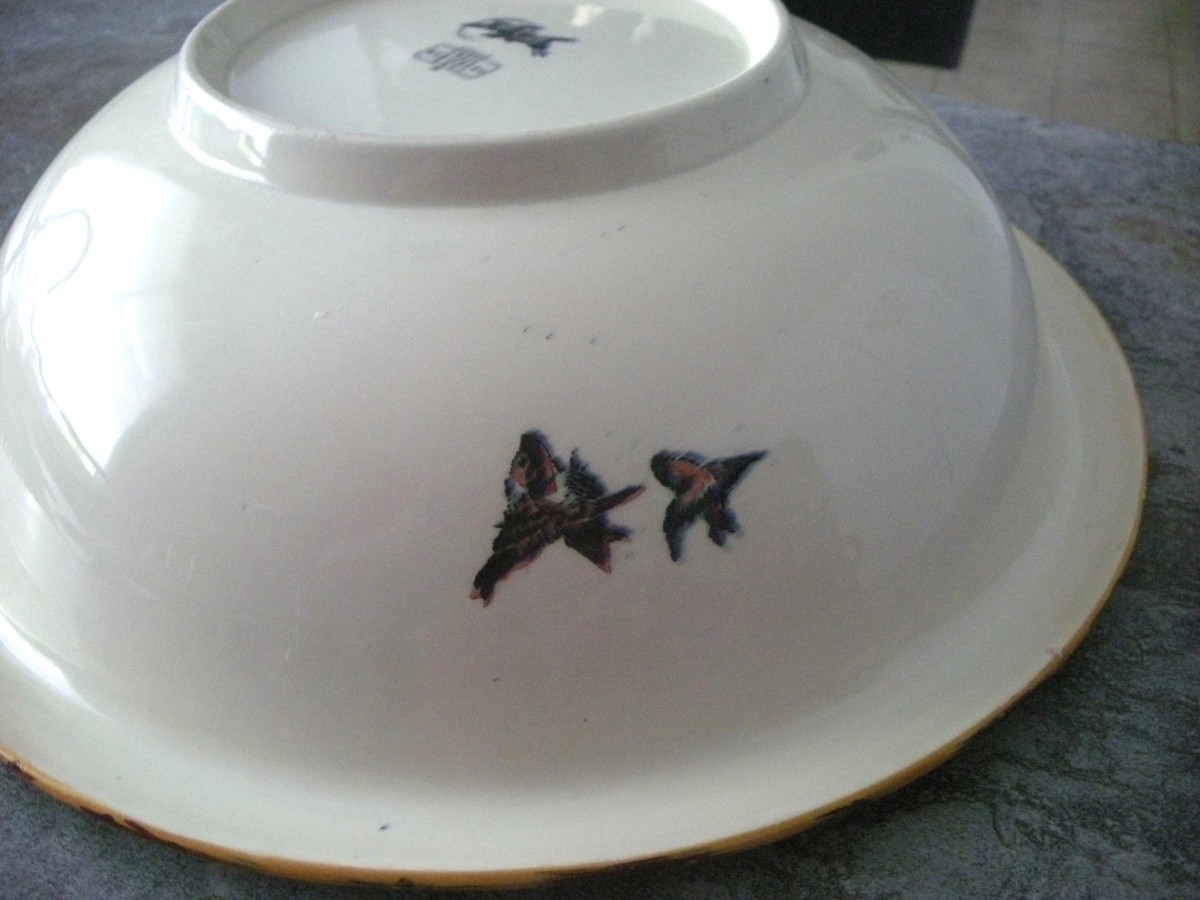 "egyptian" Decor Basin Bracquemont De Creil Montereau-photo-1