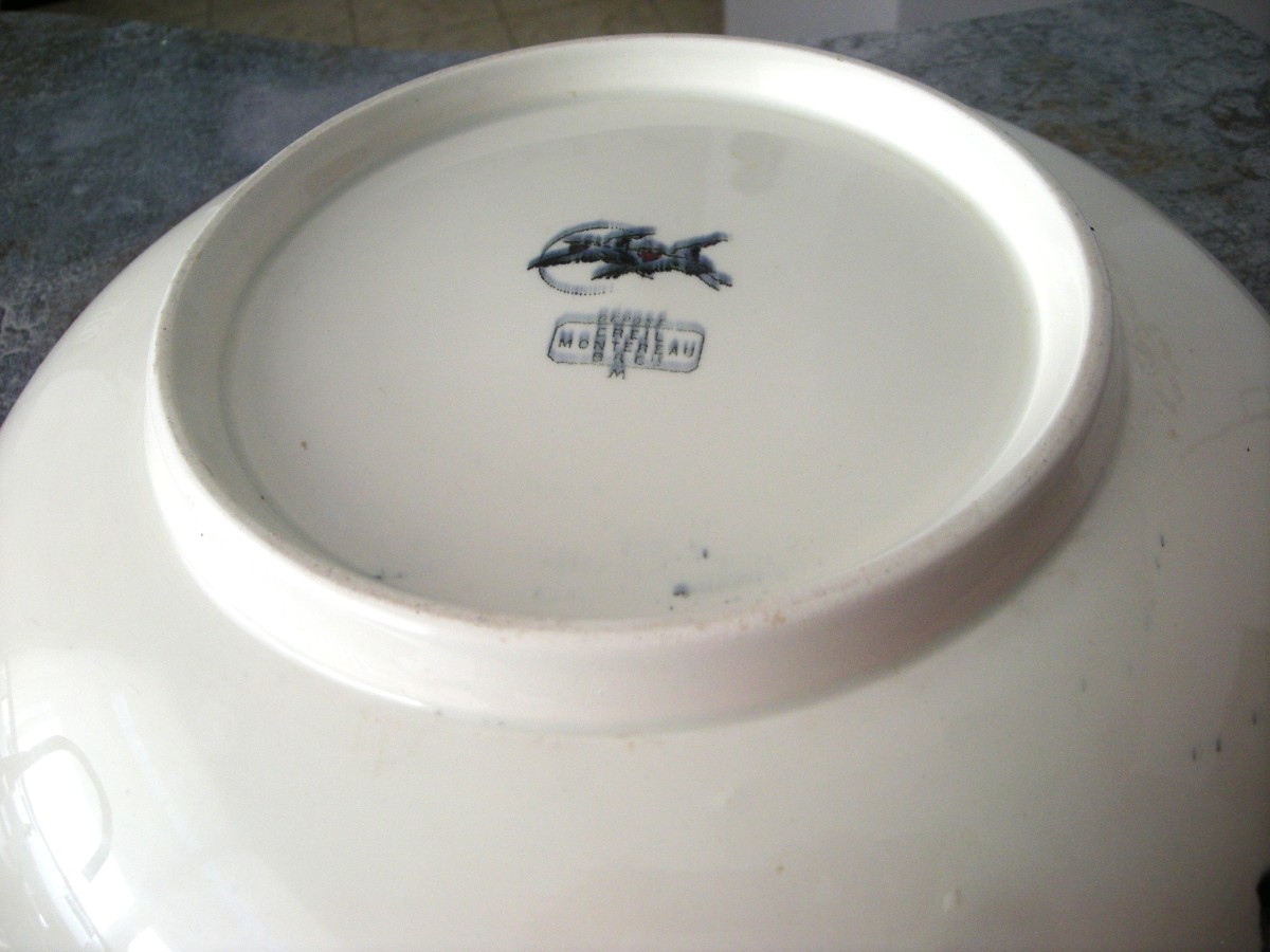 "egyptian" Decor Basin Bracquemont De Creil Montereau-photo-4