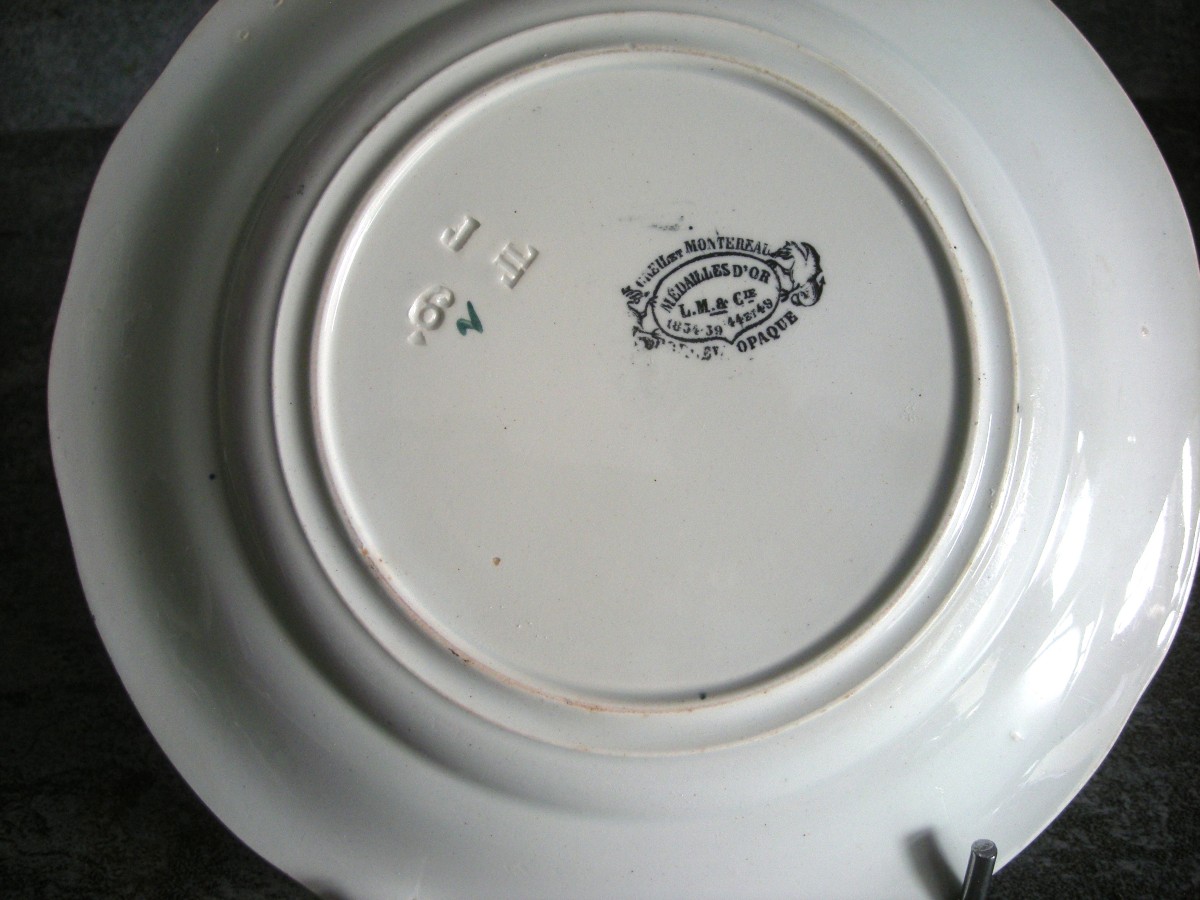 Assiette  Faïence  XIXème  "  Les  Massacres  des  Chrétiens  au  Liban - Syrie  "-photo-3
