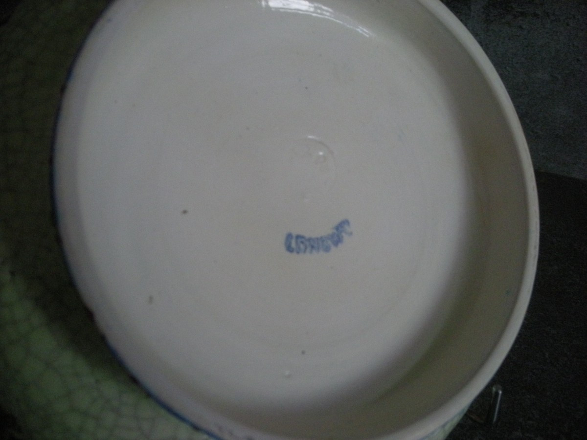 20th Century Art Deco Enamelled Bowl On Foot, Longwy-photo-2