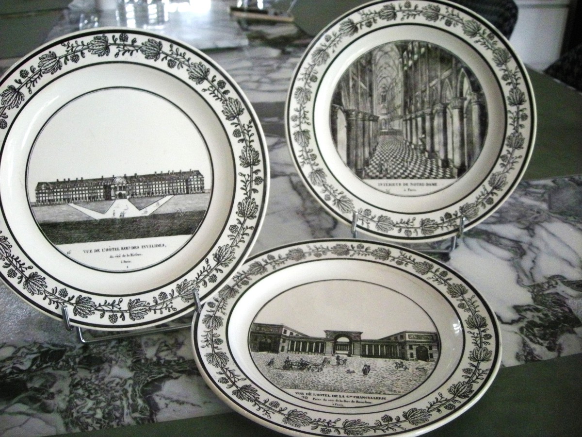 3 Monument Plates 1830 Int. Notre Dame De Paris-photo-8