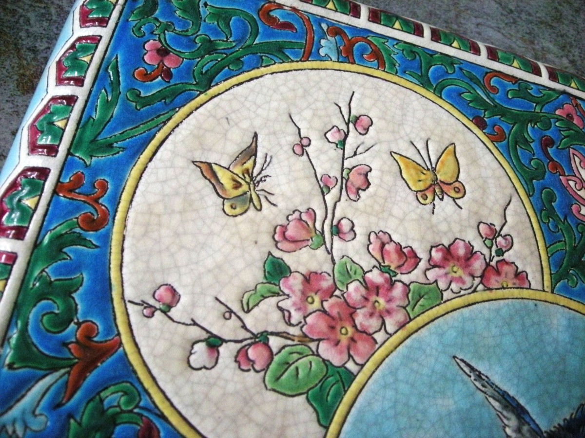 Dessous  de  plat  en  émaux  1920  signé  LONGWY-photo-2