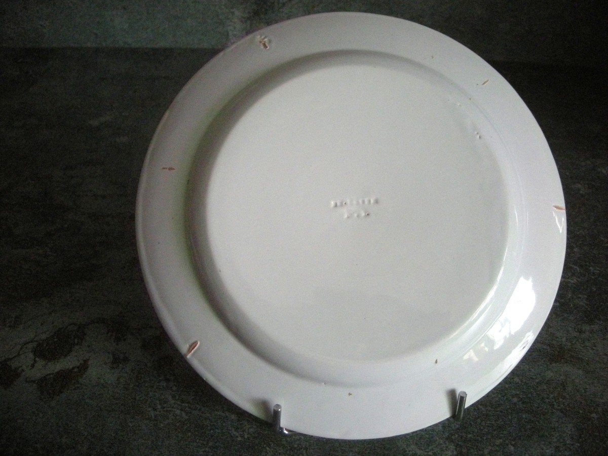 Early 19th Century Earthenware Plate From Toul Bellevue-photo-1