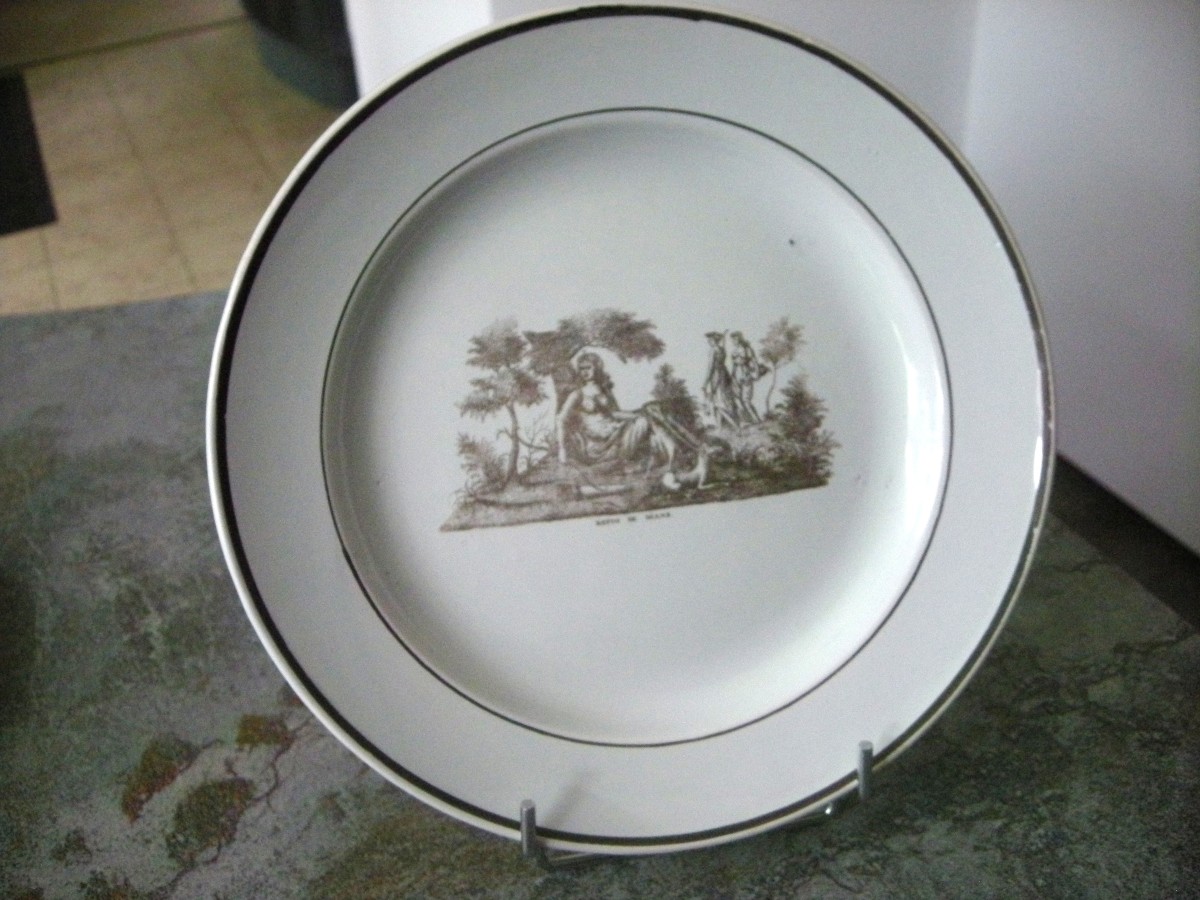 Early 19th Century Earthenware Plate From Toul Bellevue-photo-3