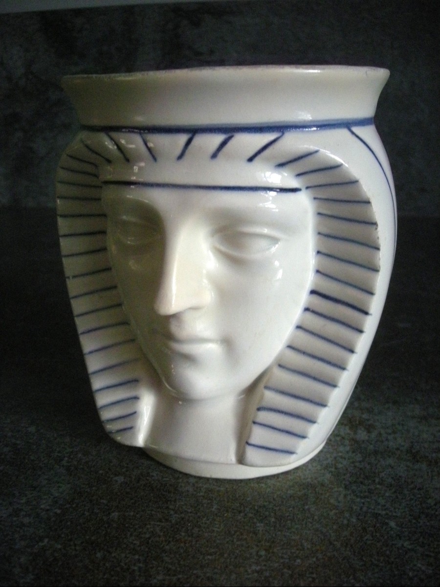 Tasse  Céphalomorphe,  Visage  de  Pharaon  Epoque  Empire-photo-2