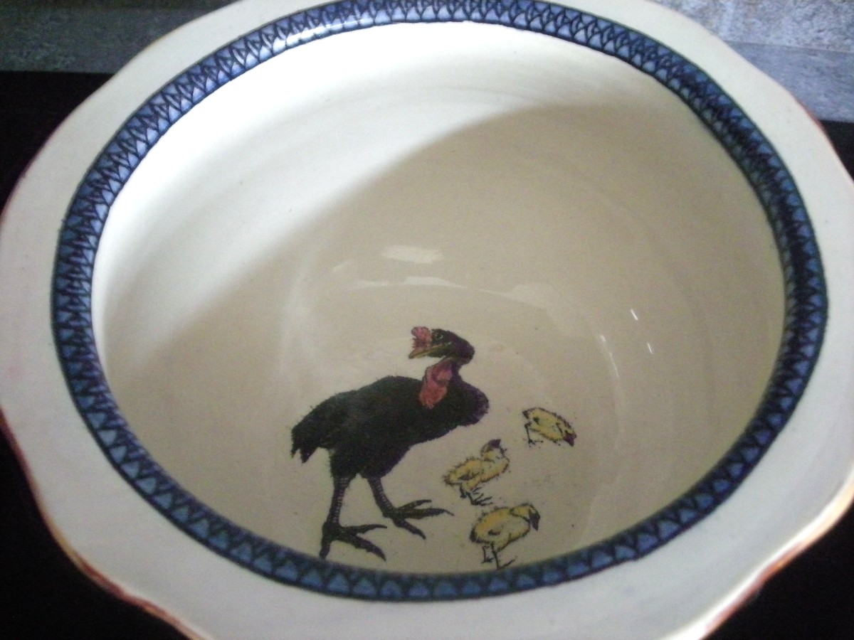 Chamber Pot, Fine Earthenware, "egyptian" Service By Creil Montereau-photo-3