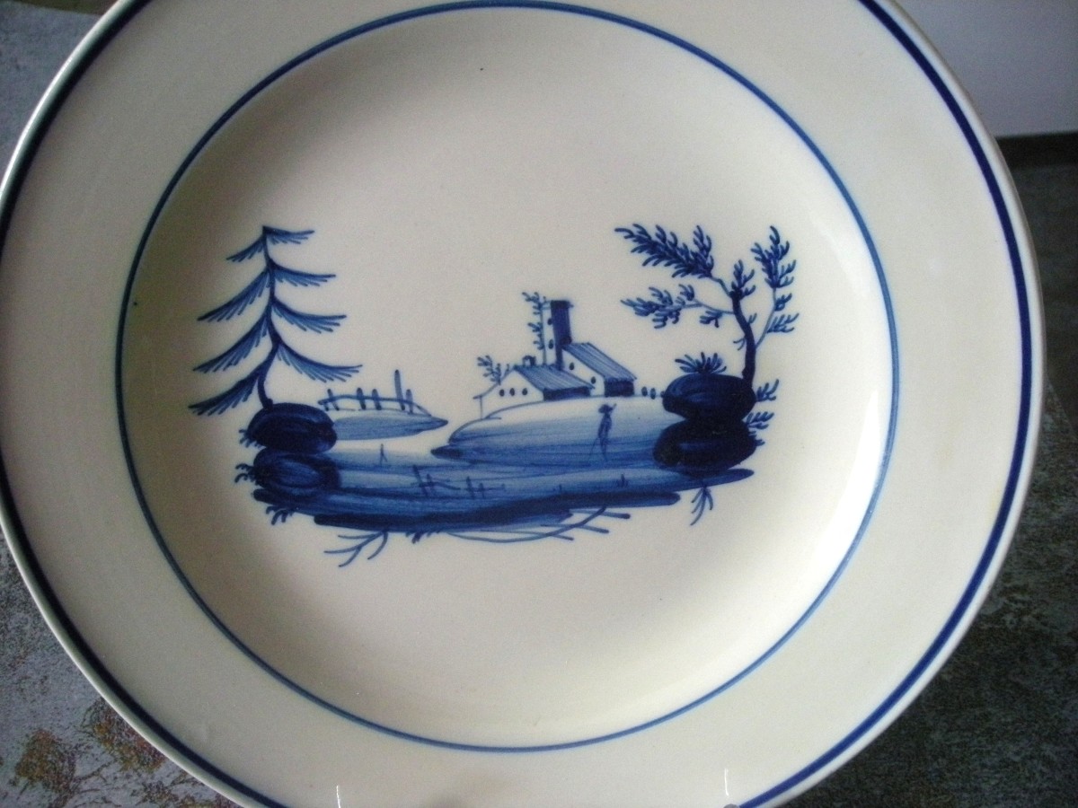 3 Fine Earthenware Plates From The Early 1800s By Toul Bellevue-photo-5