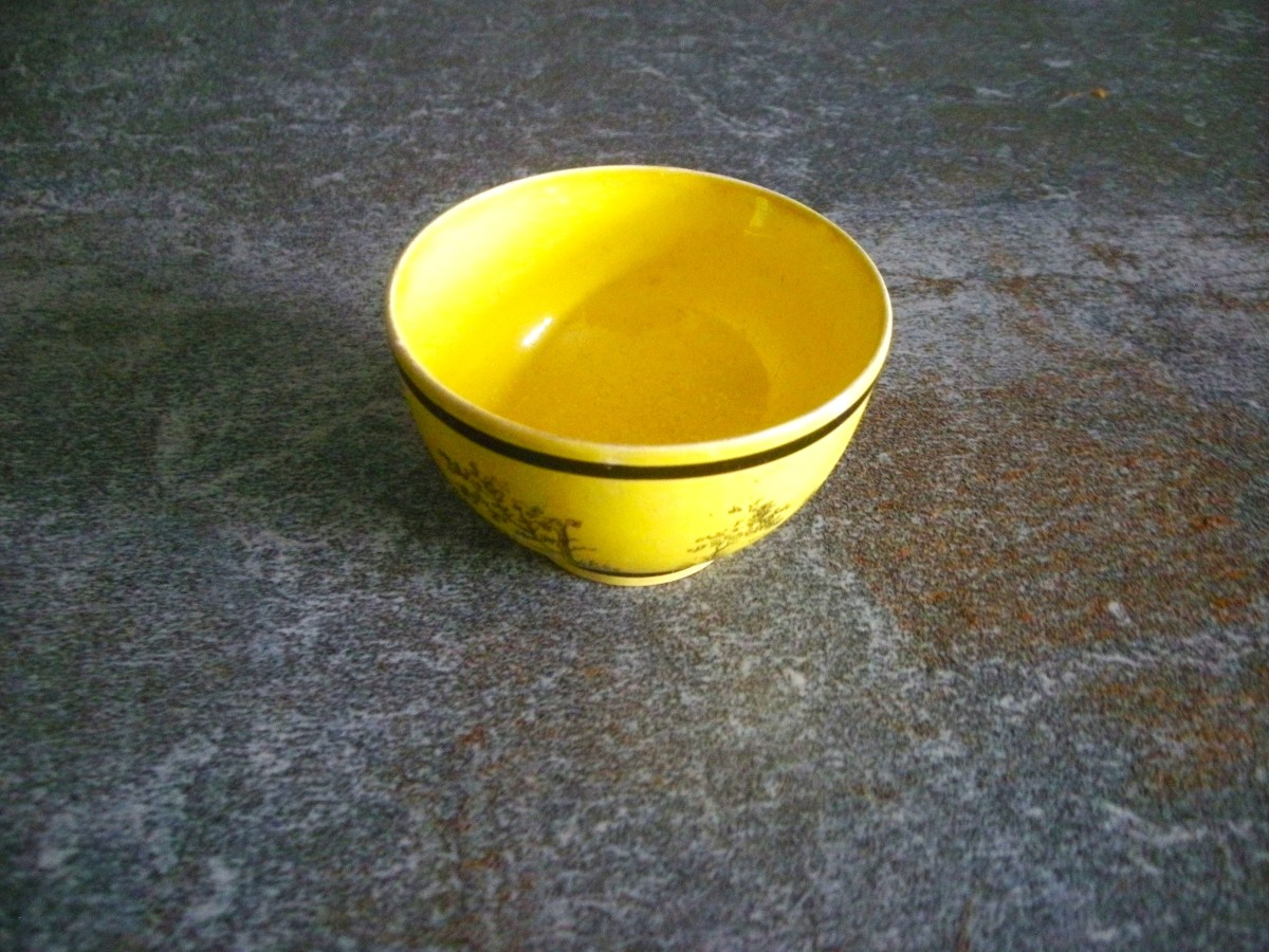 Bol  à  Saké Faïence  Fine Jaune  Montereau  1825-photo-2