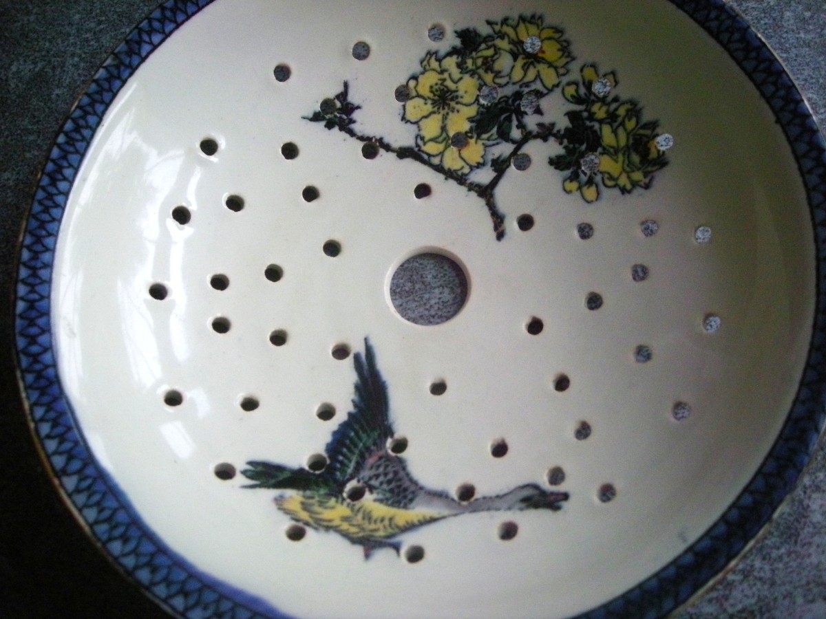 Porte - Eponge Faïence 1876 / 1884 Service Egyptienne de Creil Montereau-photo-4