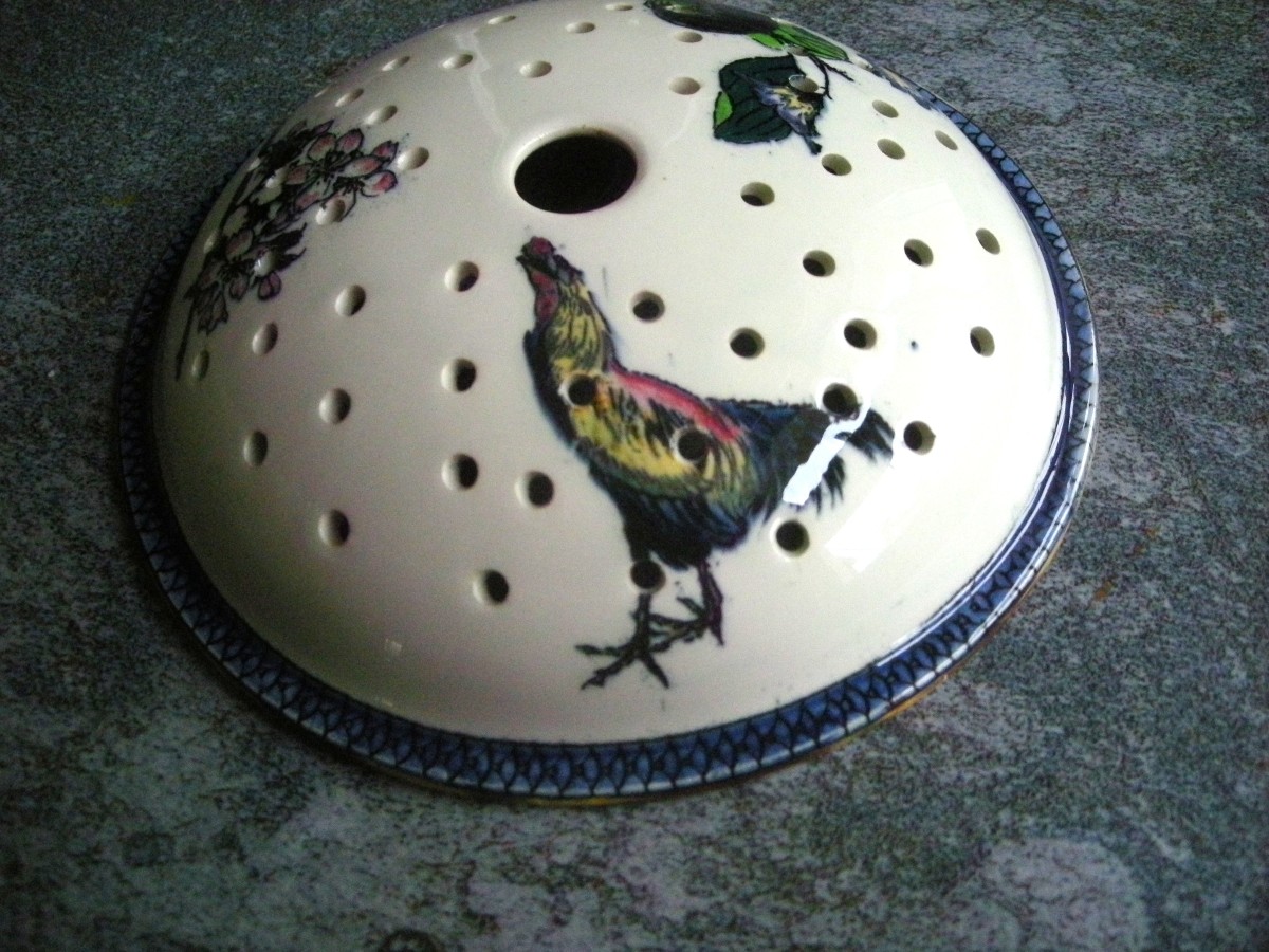 Porte - Eponge Faïence 1876 / 1884 Service Egyptienne de Creil Montereau-photo-2