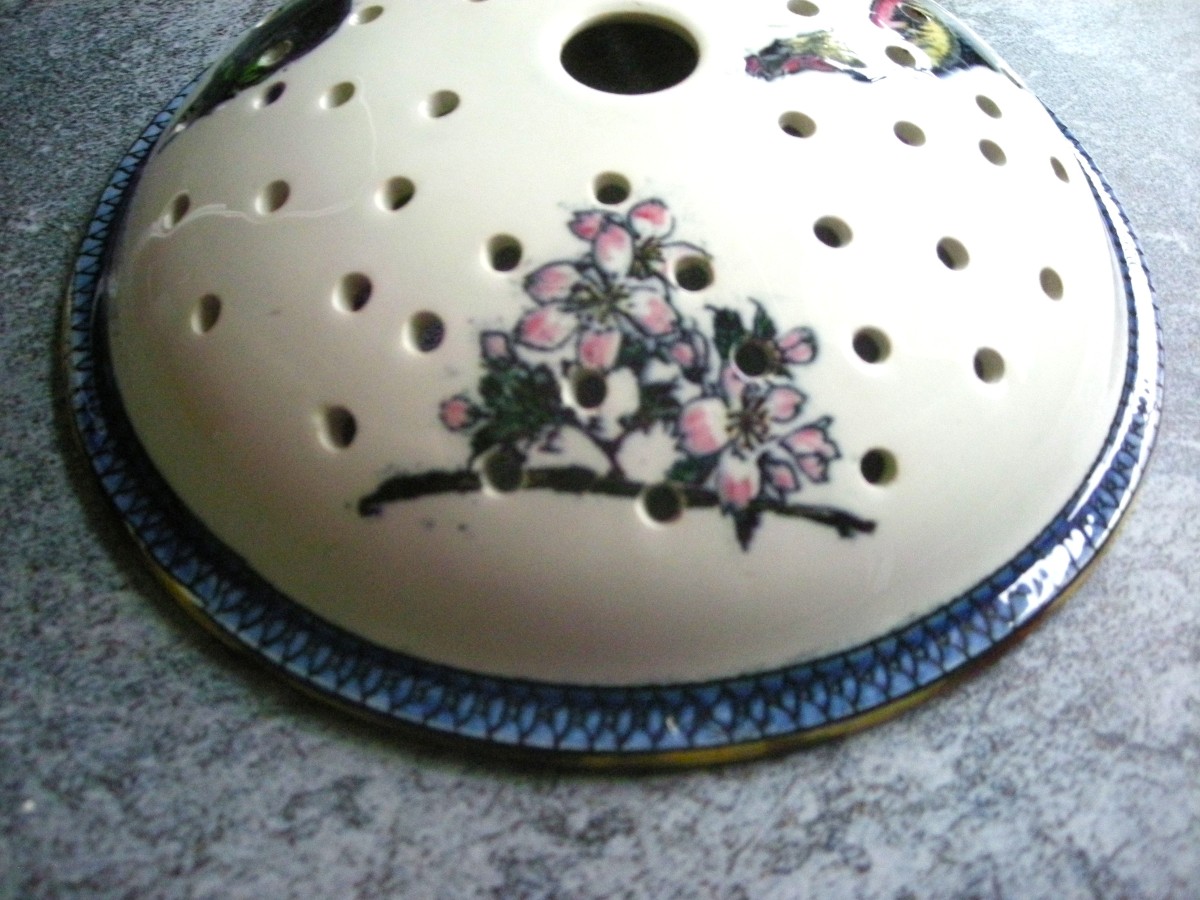 Porte - Eponge Faïence 1876 / 1884 Service Egyptienne de Creil Montereau-photo-3