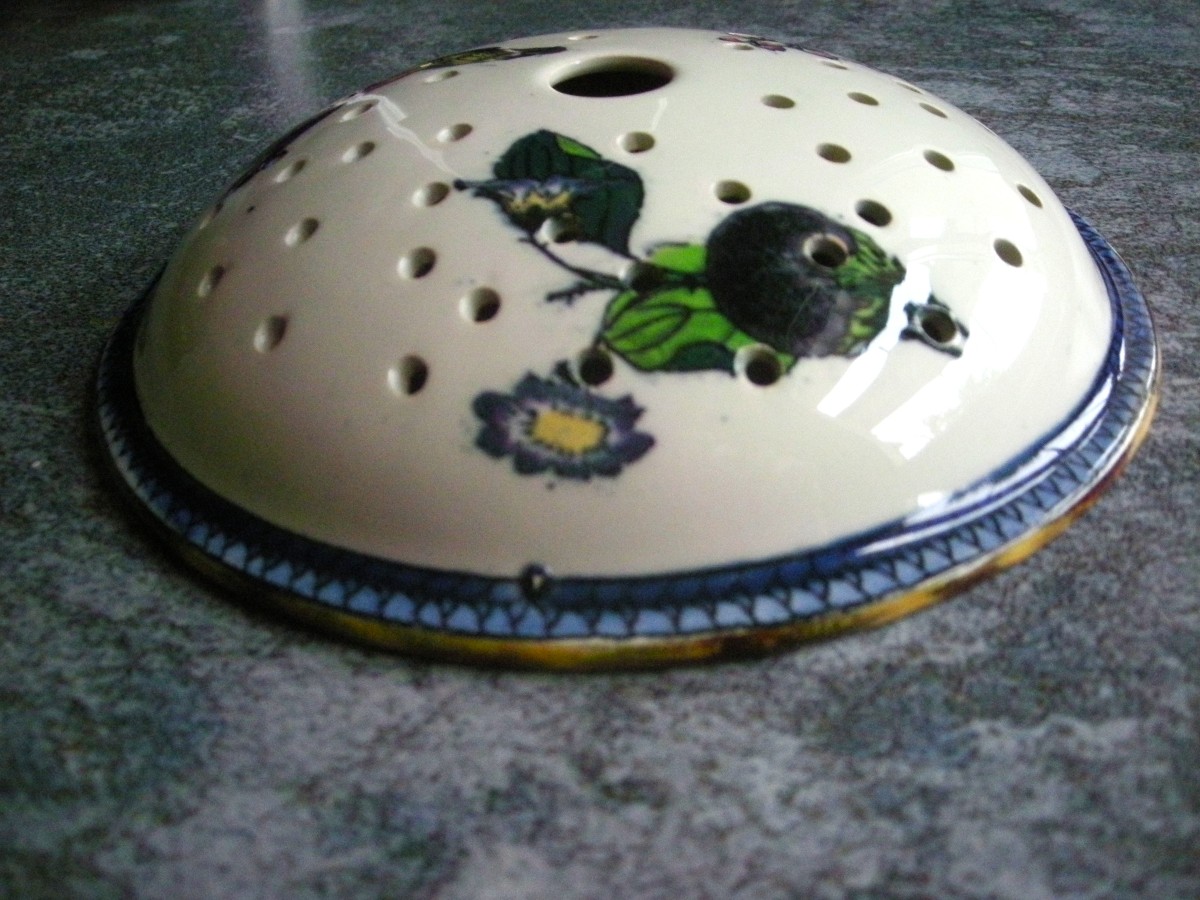 Porte - Eponge Faïence 1876 / 1884 Service Egyptienne de Creil Montereau-photo-4