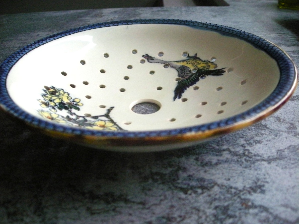 Porte - Eponge Faïence 1876 / 1884 Service Egyptienne de Creil Montereau-photo-6