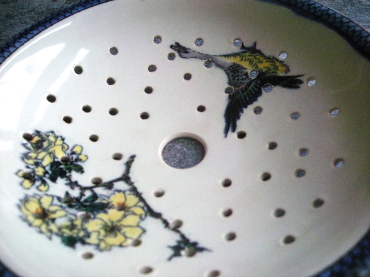 Porte - Eponge Faïence 1876 / 1884 Service Egyptienne de Creil Montereau-photo-7