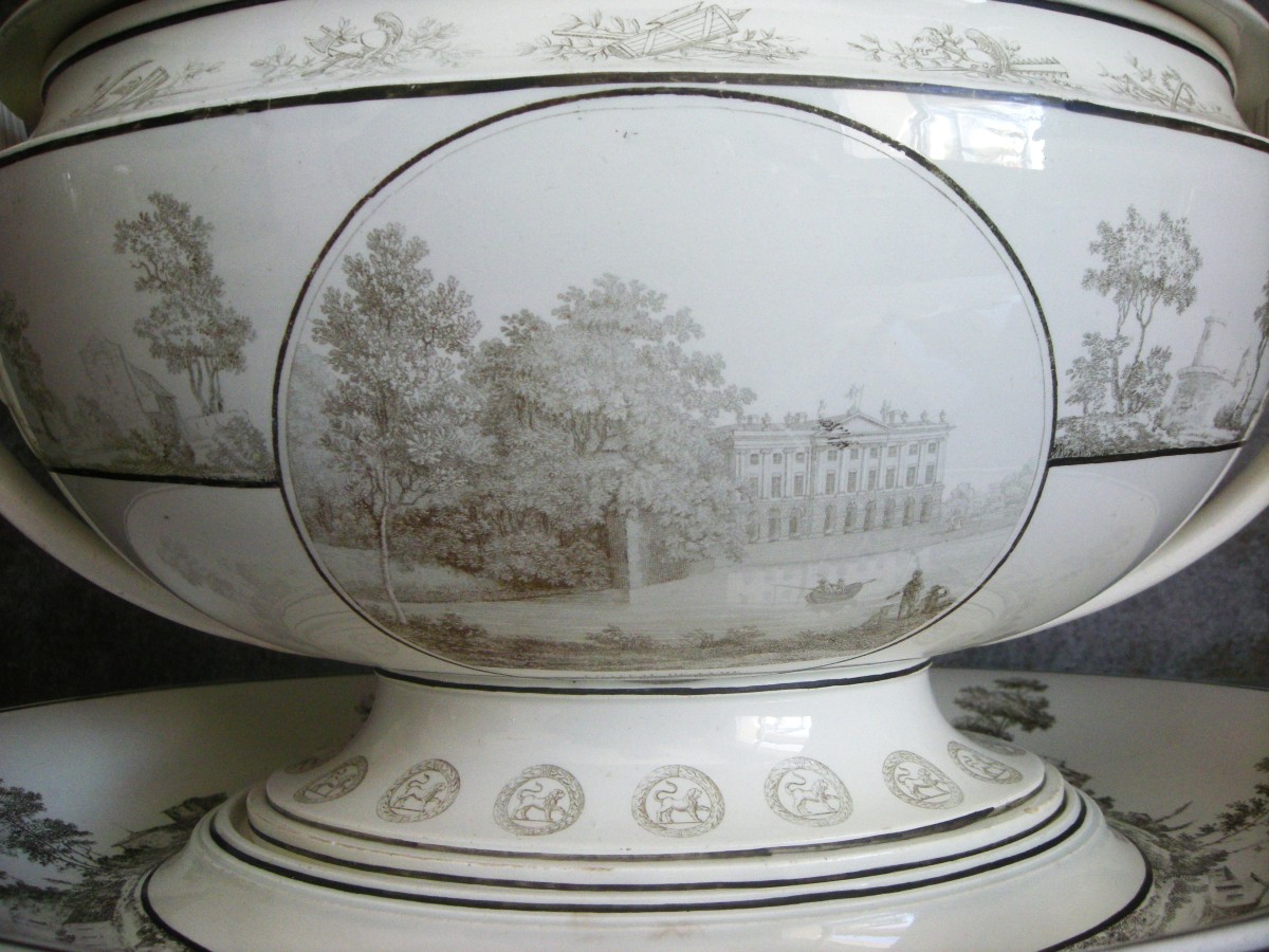 Soupière  d' Apparat  Epoque  Empire  1808   signée  Creil-photo-4