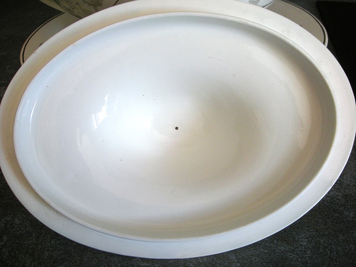 Soupière  d' Apparat  Epoque  Empire  1808   signée  Creil-photo-3