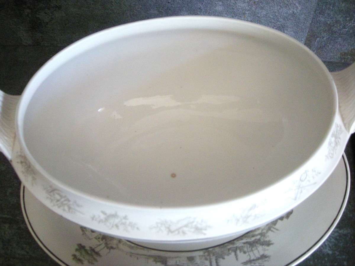 Soupière  d' Apparat  Epoque  Empire  1808   signée  Creil-photo-4