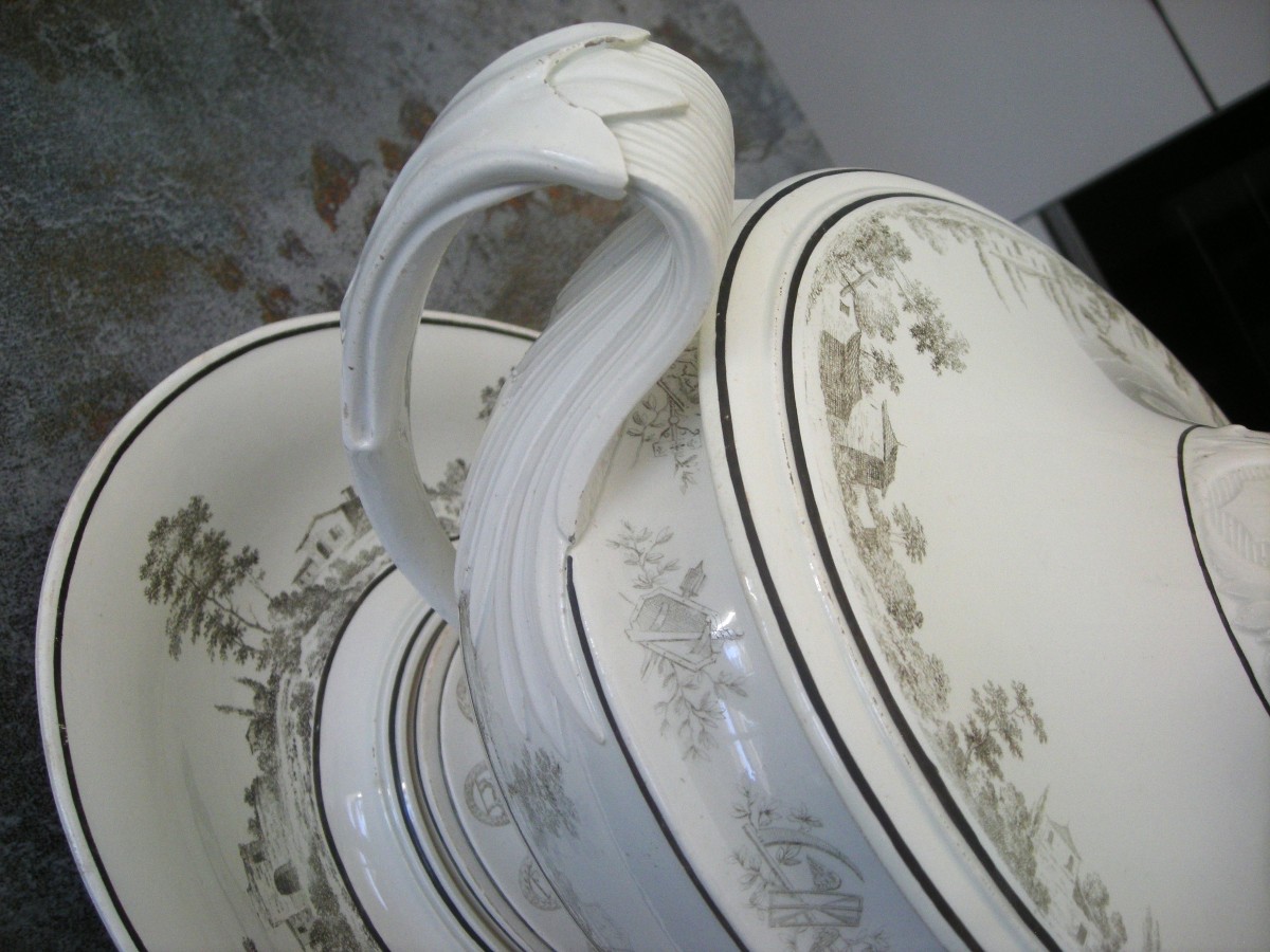 Soupière  d' Apparat  Epoque  Empire  1808   signée  Creil-photo-8