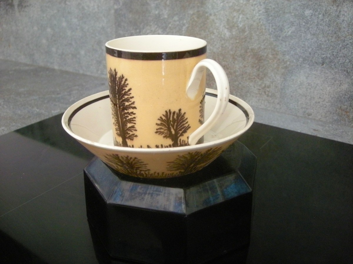 Herborisation Cup And Saucer By Manufacture De Creil-photo-2