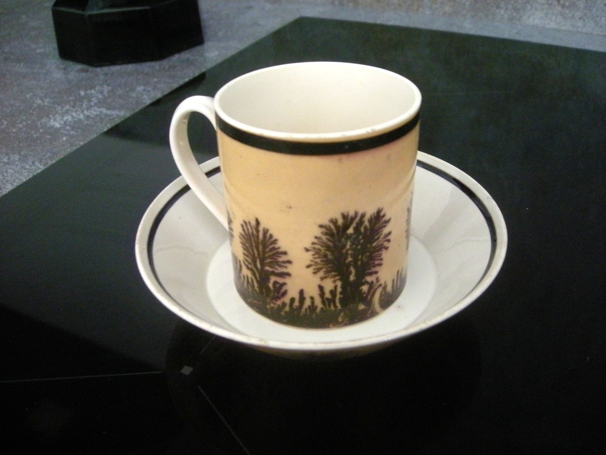 Herborisation Cup And Saucer By Manufacture De Creil-photo-1