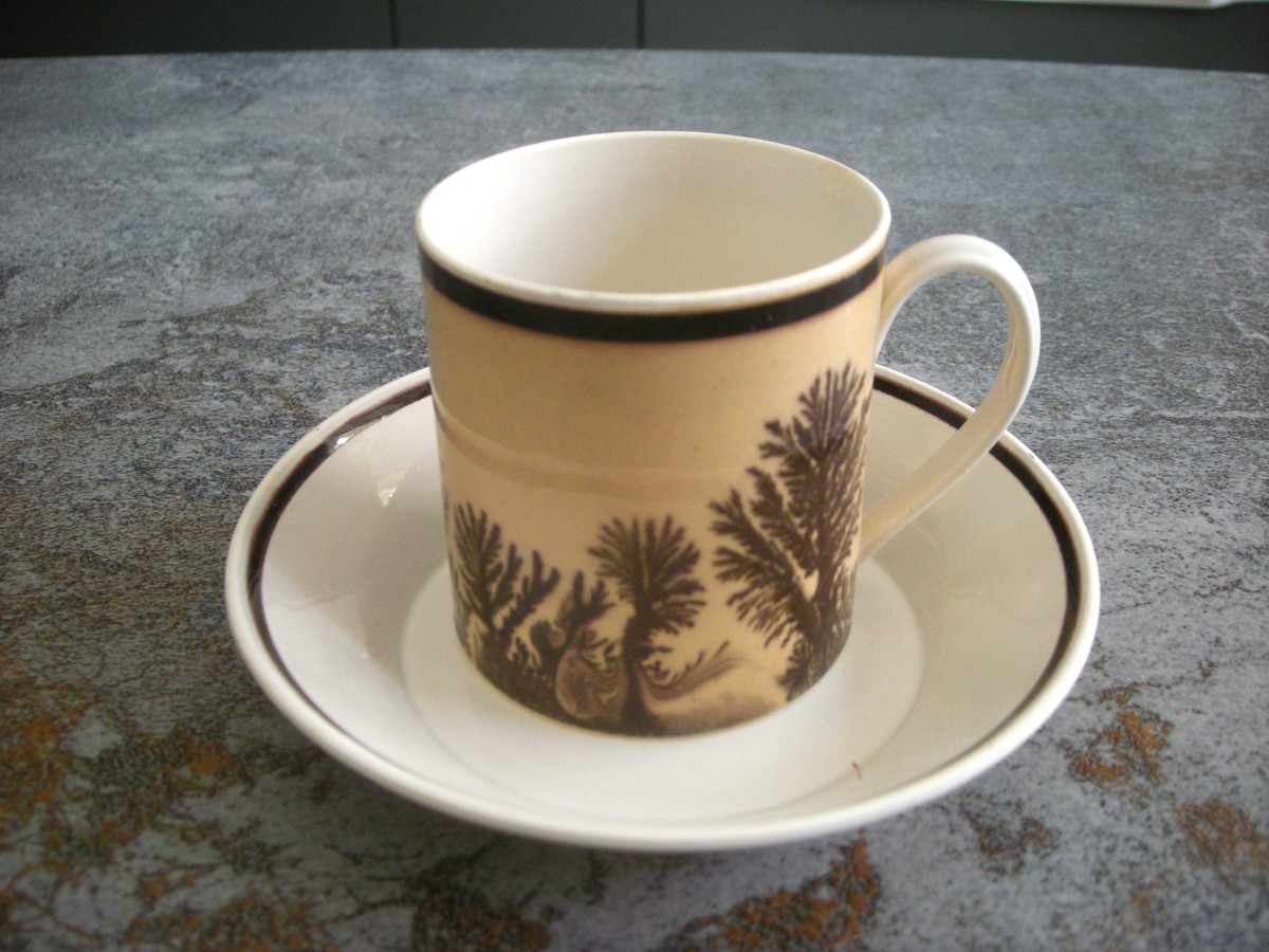 Herborisation Cup And Saucer By Manufacture De Creil-photo-2