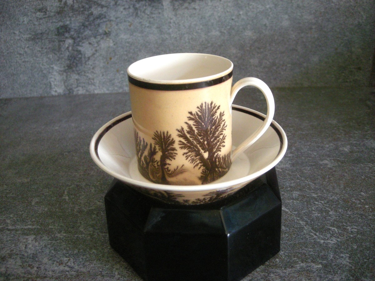 Herborisation Cup And Saucer By Manufacture De Creil-photo-2