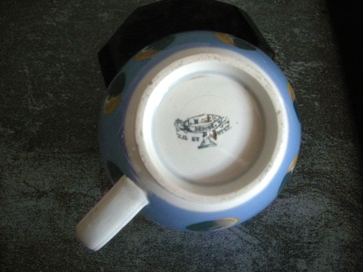 Tasse  à  Chocolat  XIXème décor  " Oeil  de  Perdrix "  de  Creil  et  Montereau-photo-3