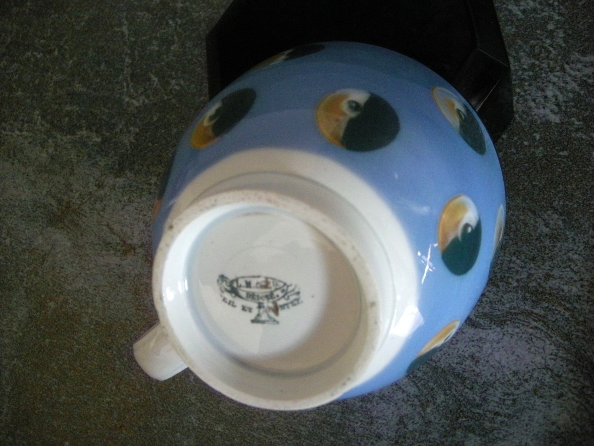 Tasse  à  Chocolat  XIXème décor  " Oeil  de  Perdrix "  de  Creil  et  Montereau-photo-4