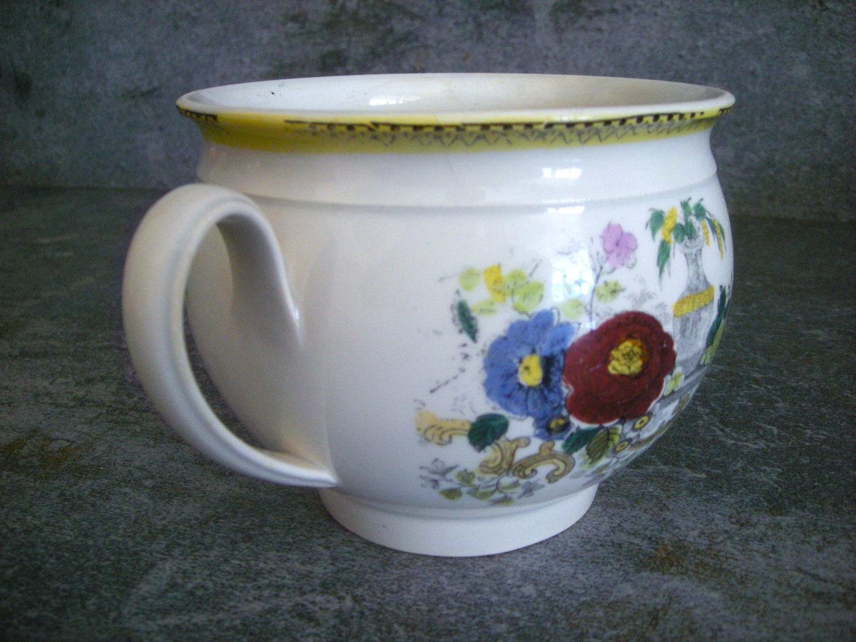Large  Chocolate  Cup  Polychrome  Porcelain  1836  Choisy-le-roi-photo-2