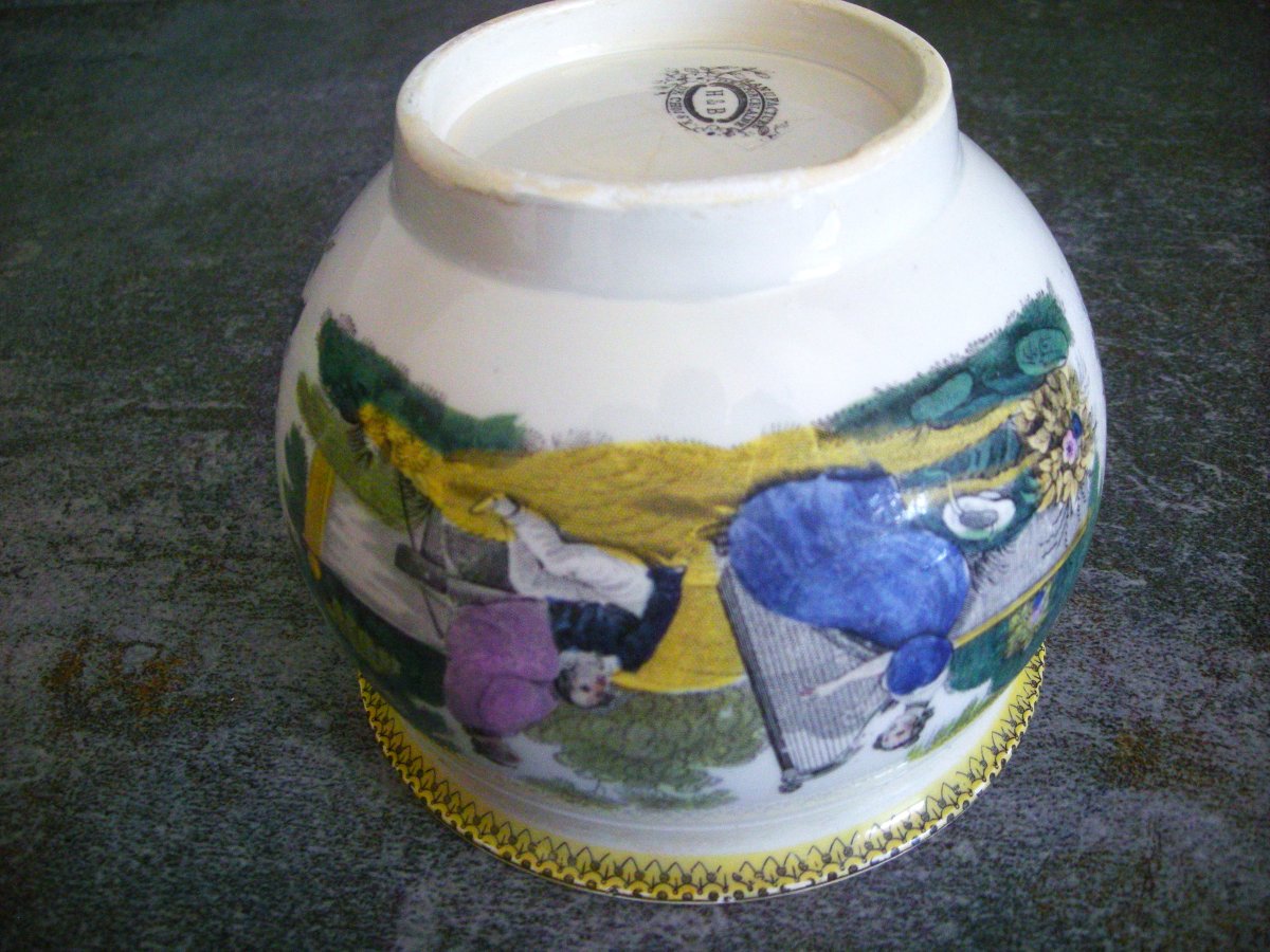 Large  Chocolate  Cup  Polychrome  Porcelain  1836  Choisy-le-roi-photo-8