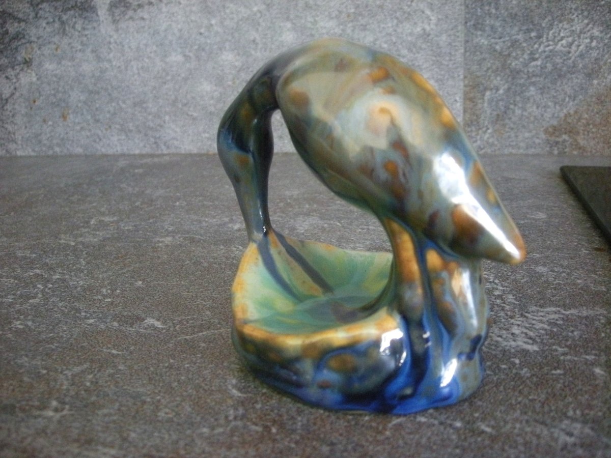 Stork On A Sandstone Nest From The Early 20th Century, By Pierrefonds-photo-2
