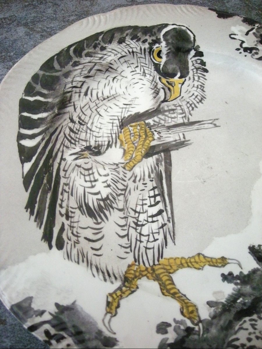 Plate  Earthenware  With  Japanese-style  Decor  By  Ernest  Léveillé-photo-2