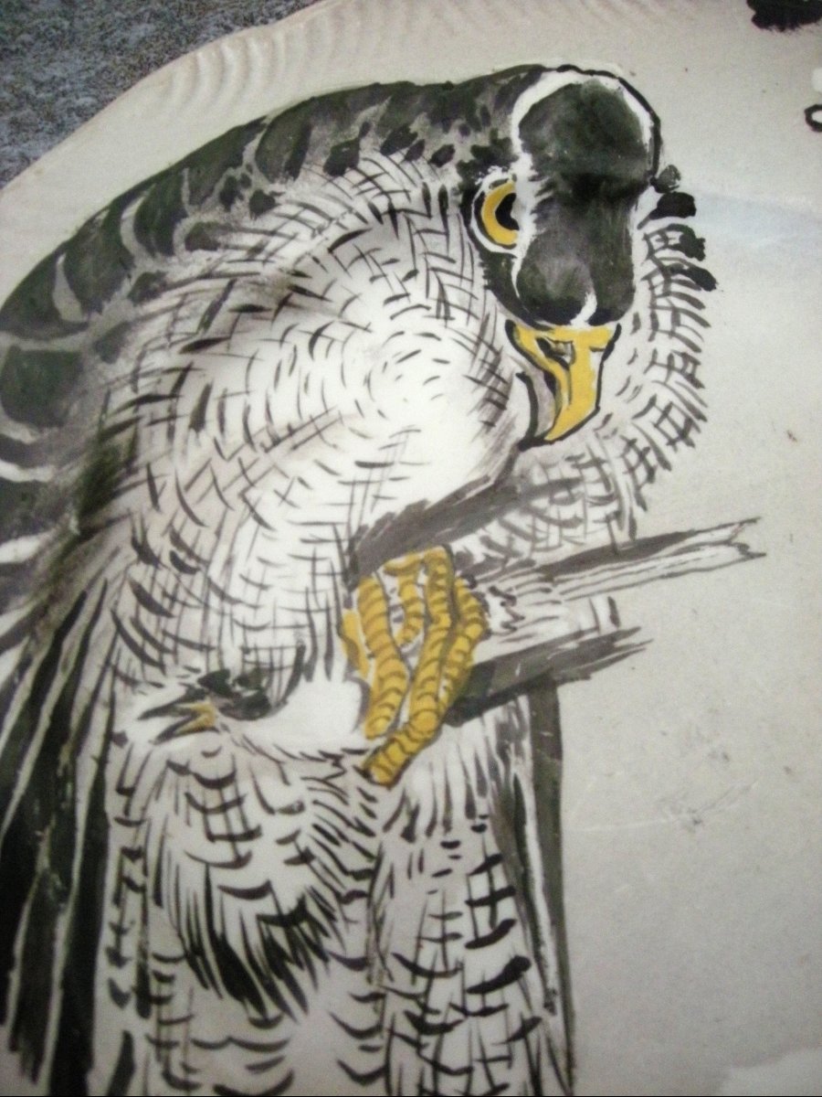Plate  Earthenware  With  Japanese-style  Decor  By  Ernest  Léveillé-photo-3