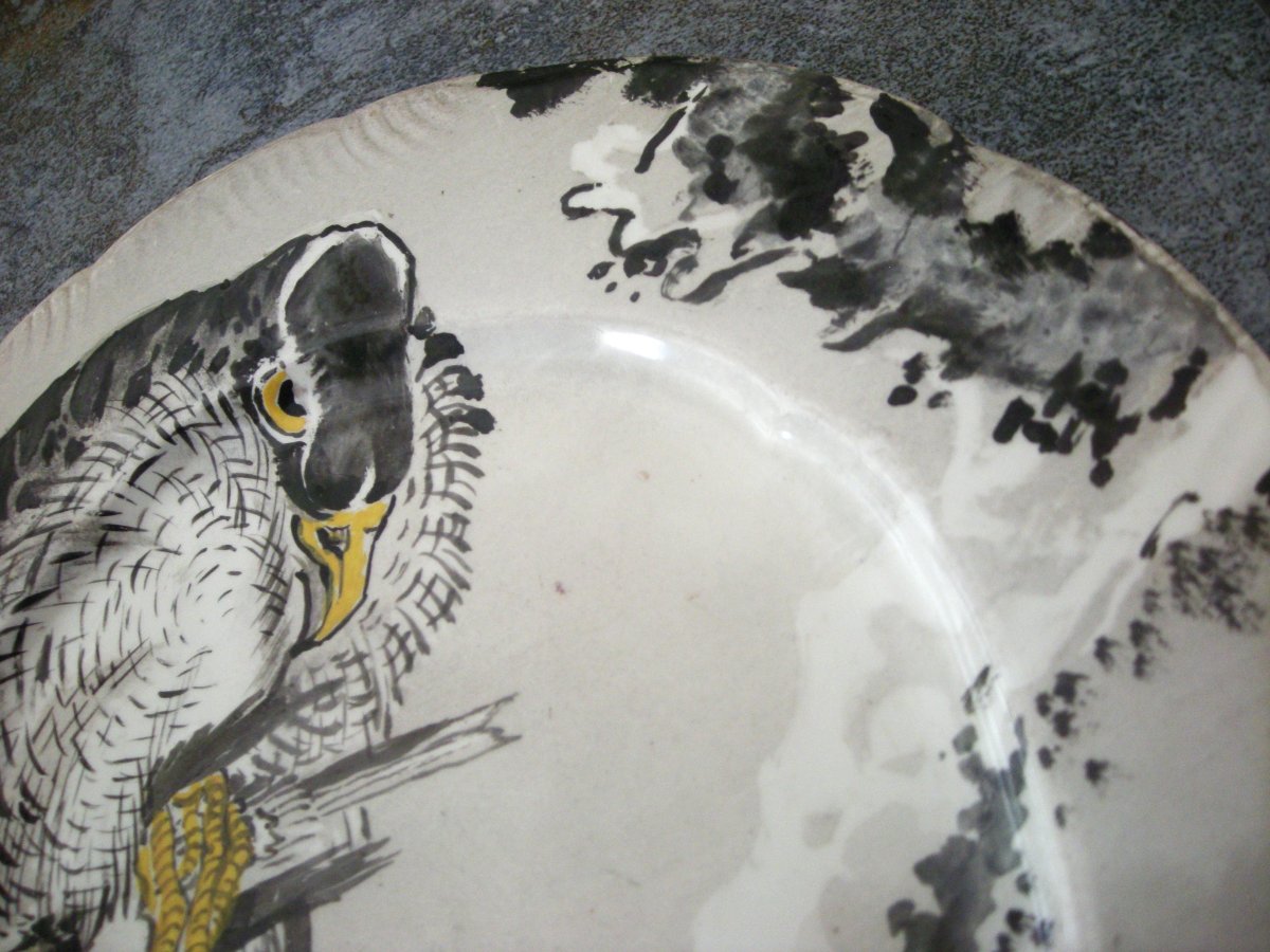 Plate  Earthenware  With  Japanese-style  Decor  By  Ernest  Léveillé-photo-4