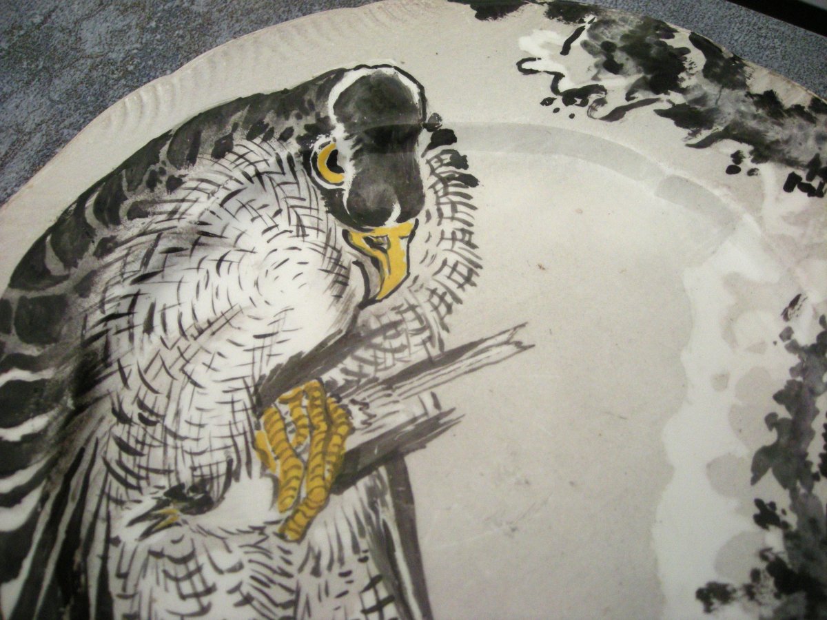 Plate  Earthenware  With  Japanese-style  Decor  By  Ernest  Léveillé-photo-5