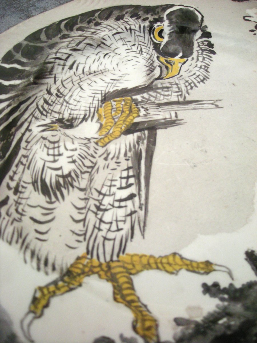 Plate  Earthenware  With  Japanese-style  Decor  By  Ernest  Léveillé-photo-6