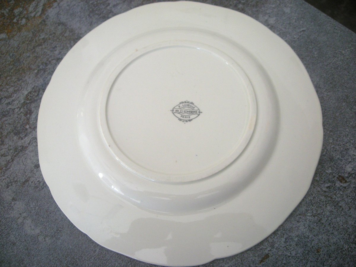 Plate  Earthenware  With  Japanese-style  Decor  By  Ernest  Léveillé-photo-7