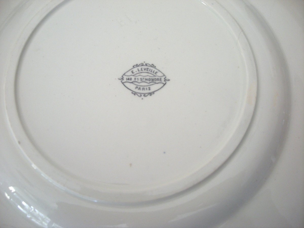 Plate  Earthenware  With  Japanese-style  Decor  By  Ernest  Léveillé-photo-8