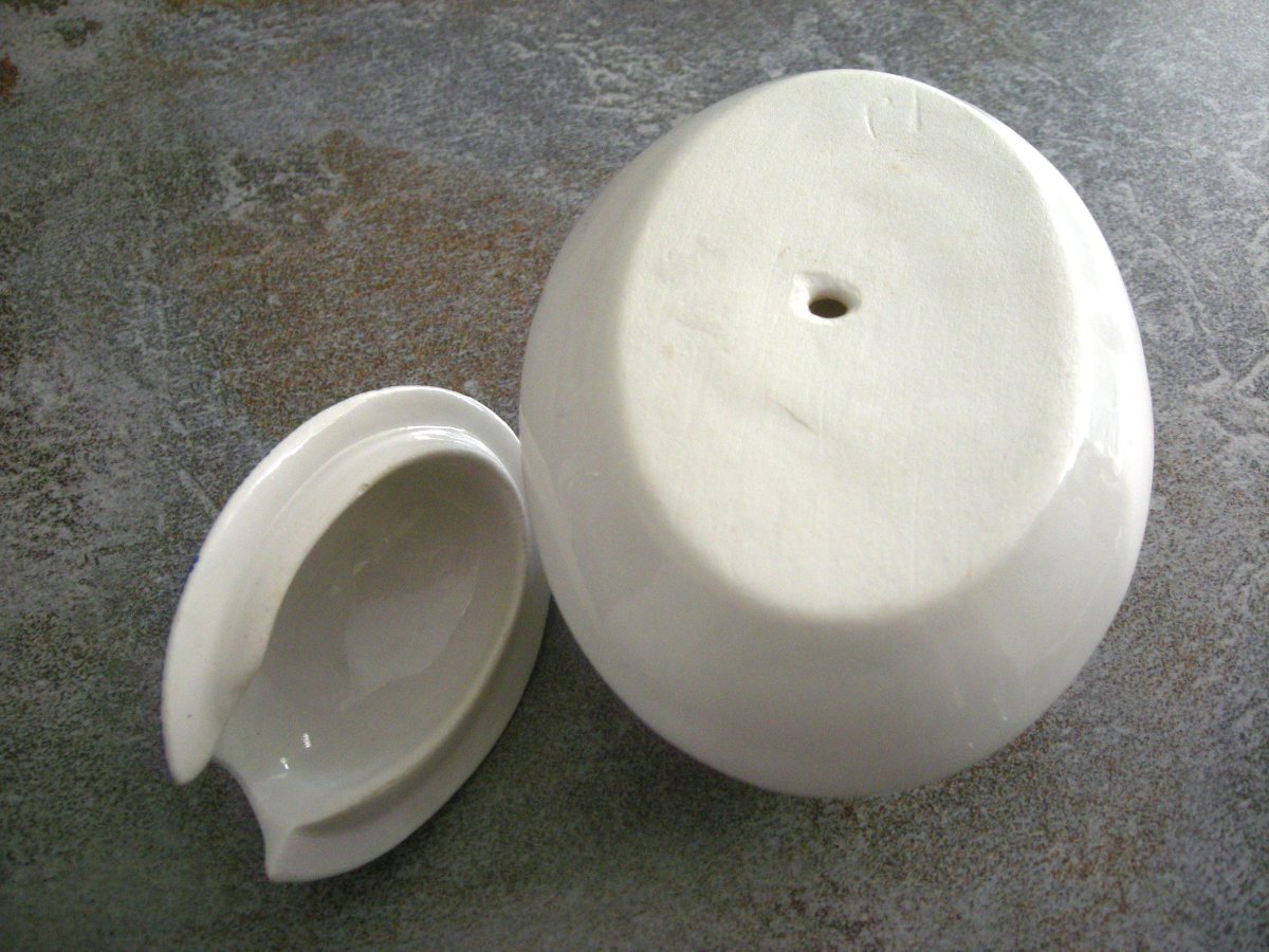 Moutardier Porcelaine  décor  Rousseau  de  Félix  Bracquemont-photo-6