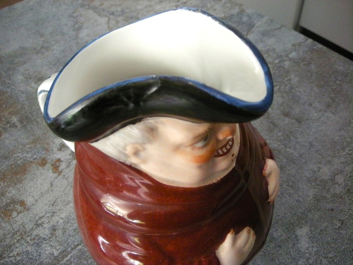 Cider Pitcher, 1890, "monk" Design, Made In Creil And Montereau-photo-8