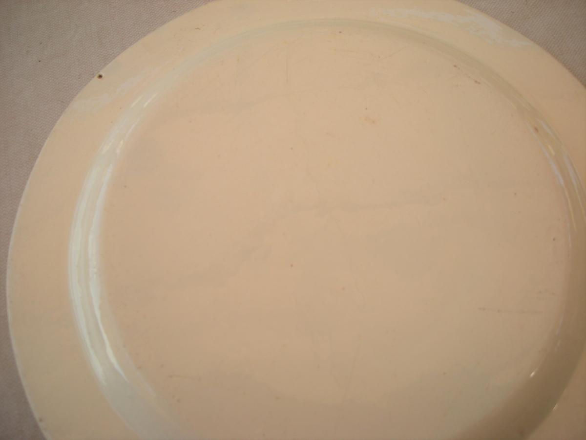 Fine Earthenware Plate 1802 -1812 Charite Sur Loire-photo-3