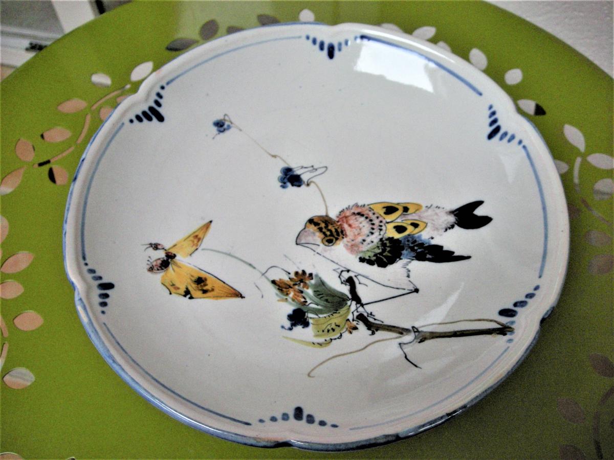Proantic Coupe A Fruits In Faience Laurin Workshop De Bourg La Reine