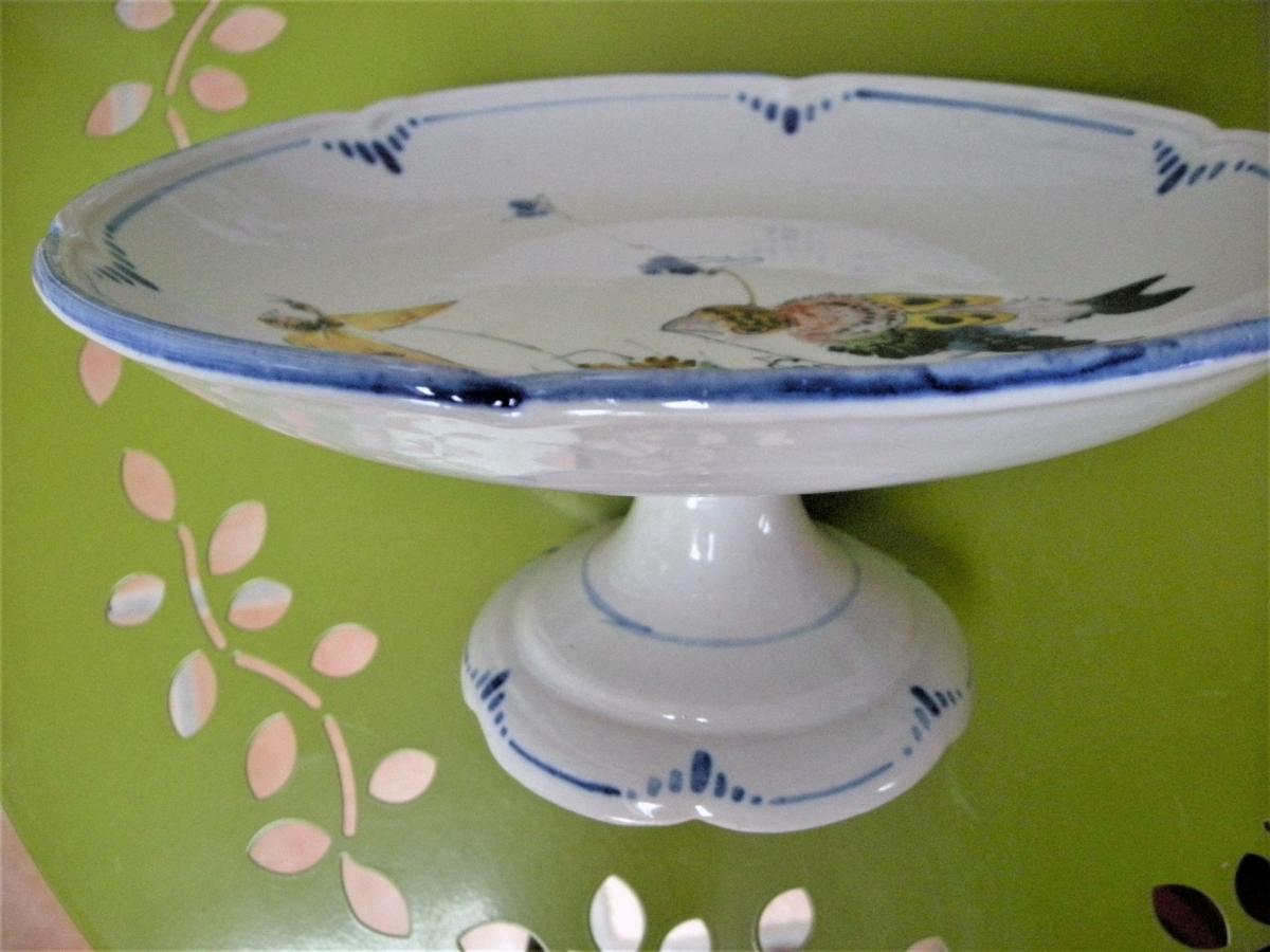 Proantic Coupe A Fruits In Faience Laurin Workshop De Bourg La Reine
