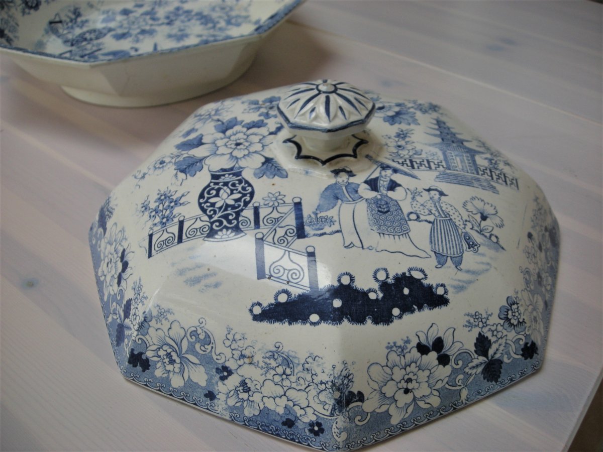 Legumier  En  Faience  Fine  1798  -  1803   De  Chantilly-photo-4