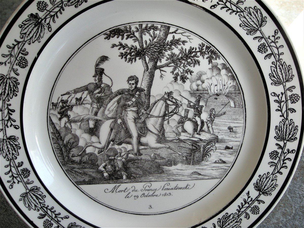 6  Assiettes  Decor  Batailles  Napoleoniennes  De  Choisy Le Roi-photo-2